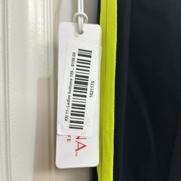 Kinona Tailored Track Golf‎ Pant. Black with neon yellow trim XS - Picture 10 of 10